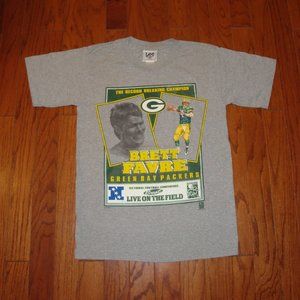 Green Bay Packers Brett Favre Record Breaking Champion Lee Sport Vintage Shirt M